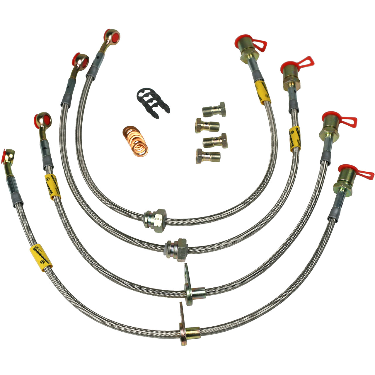 Goodridge Stainless Braided Brake Hose Kit, 20062009 S2000
