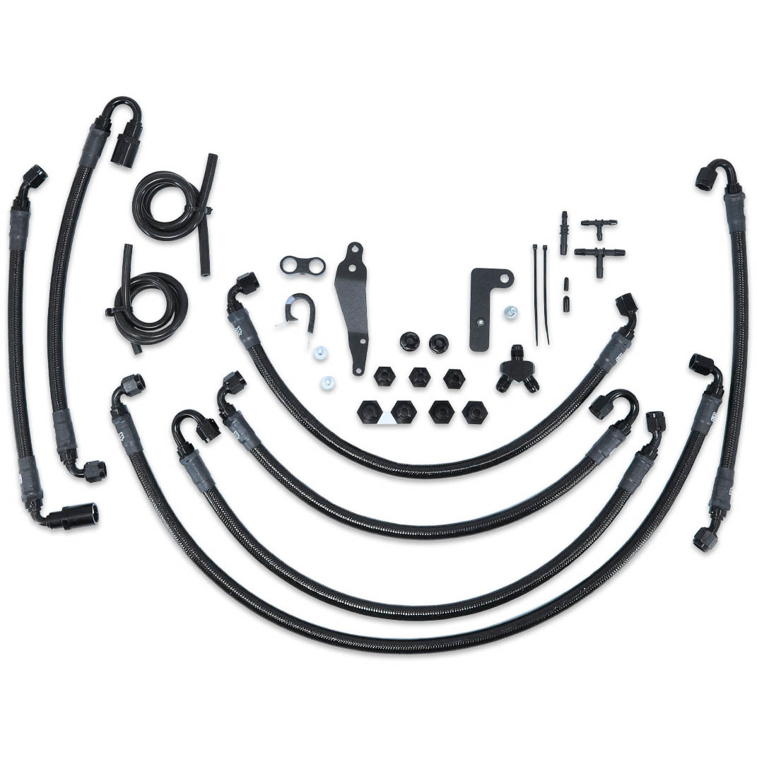 IAG PTFE Fuel Line Kit For Use w/ COBB Flex Fuel Sensor, '08'14 WRX