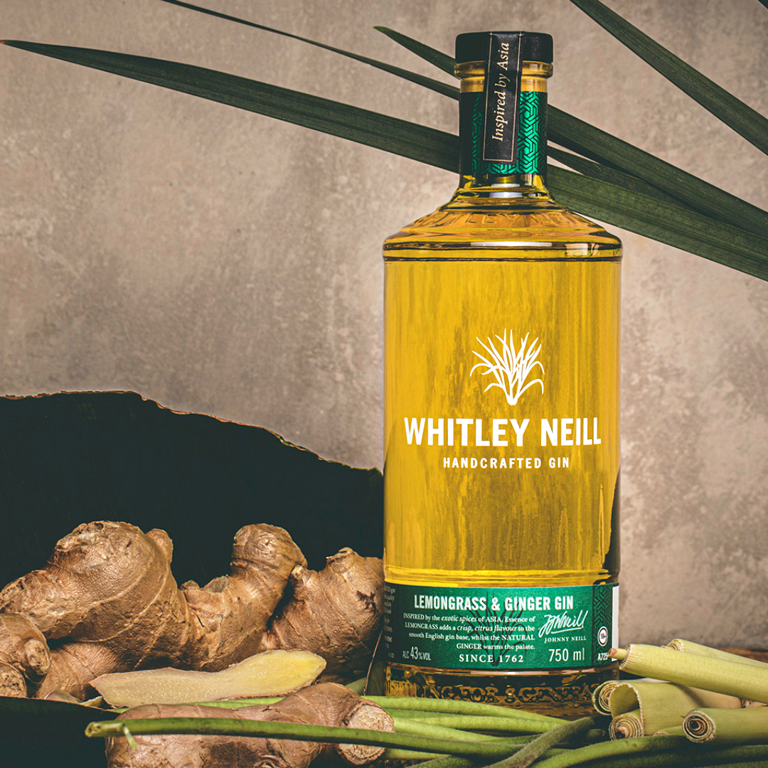 Whitley Neill Lemongrass & Ginger Gin 75cl Oaks & Corks