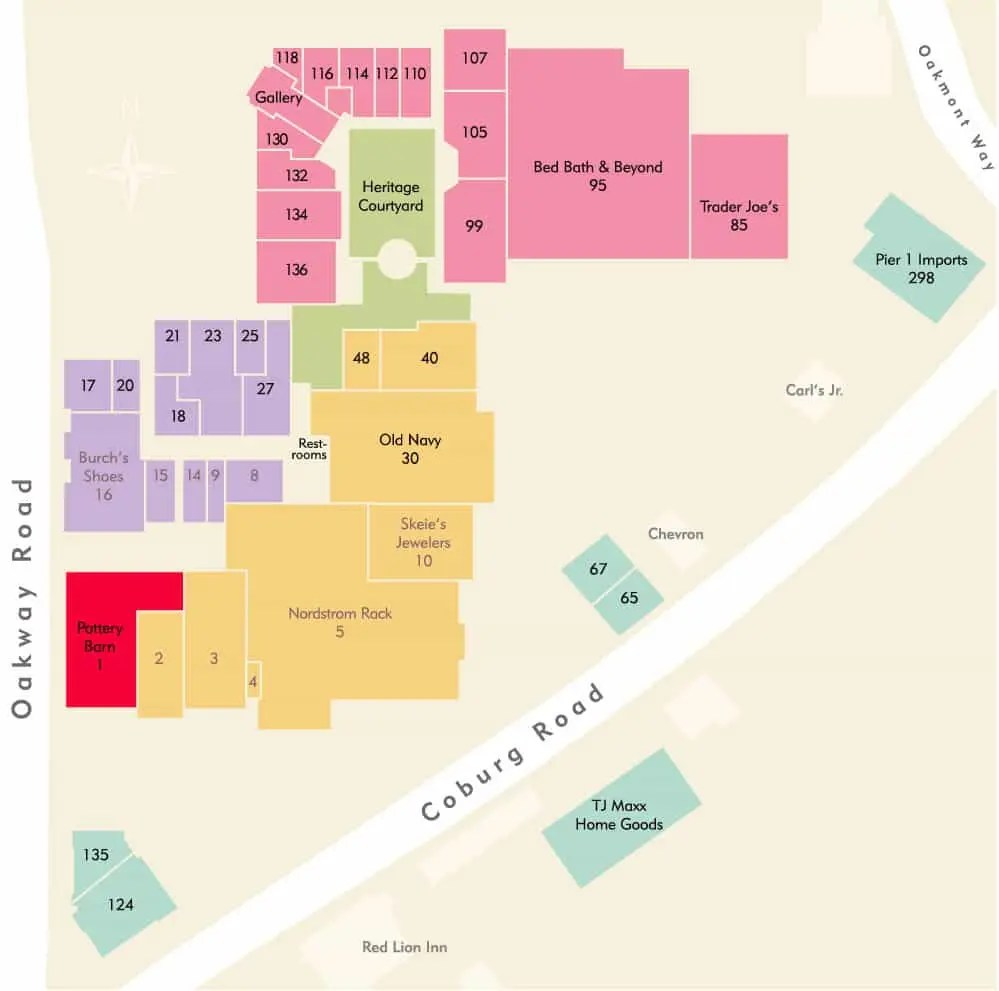 Map and Listings Oakway Center