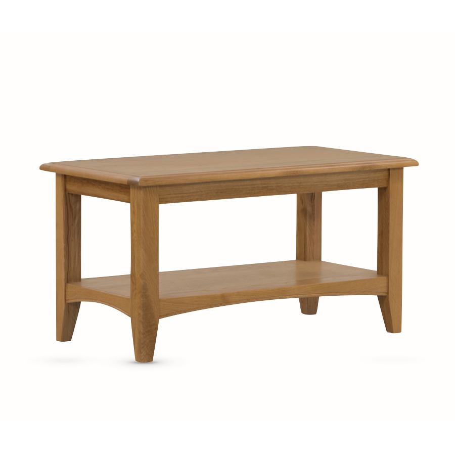 Tiree Oak Small Coffee Table with Shelf Oak World
