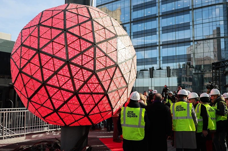 NYE Ball Unveiled In Times Square For 2025 Celebration One America
