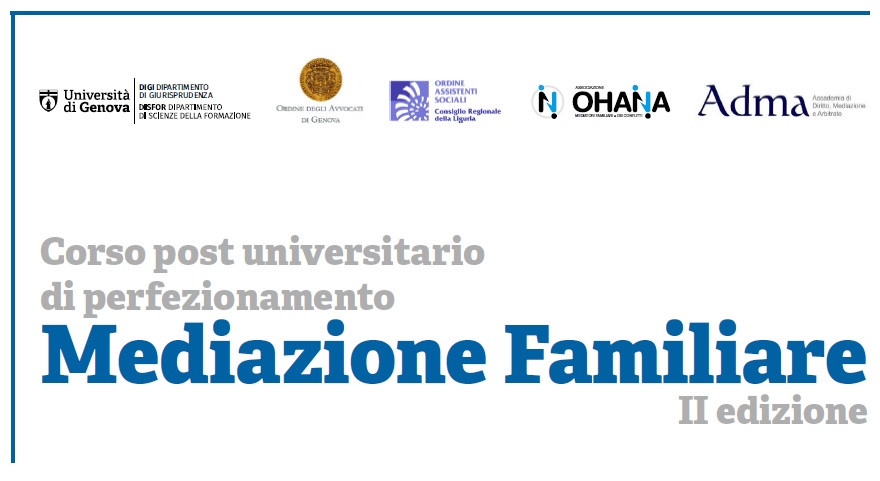 Corso Di Perfezionamento In Mediazione Familiare – Università Degli Studi Di Genova – Scadenza 26 Aprile 2021 Ore 12.00 – Ordine Assistenti Sociali Piemonte 481_x_880_jpg