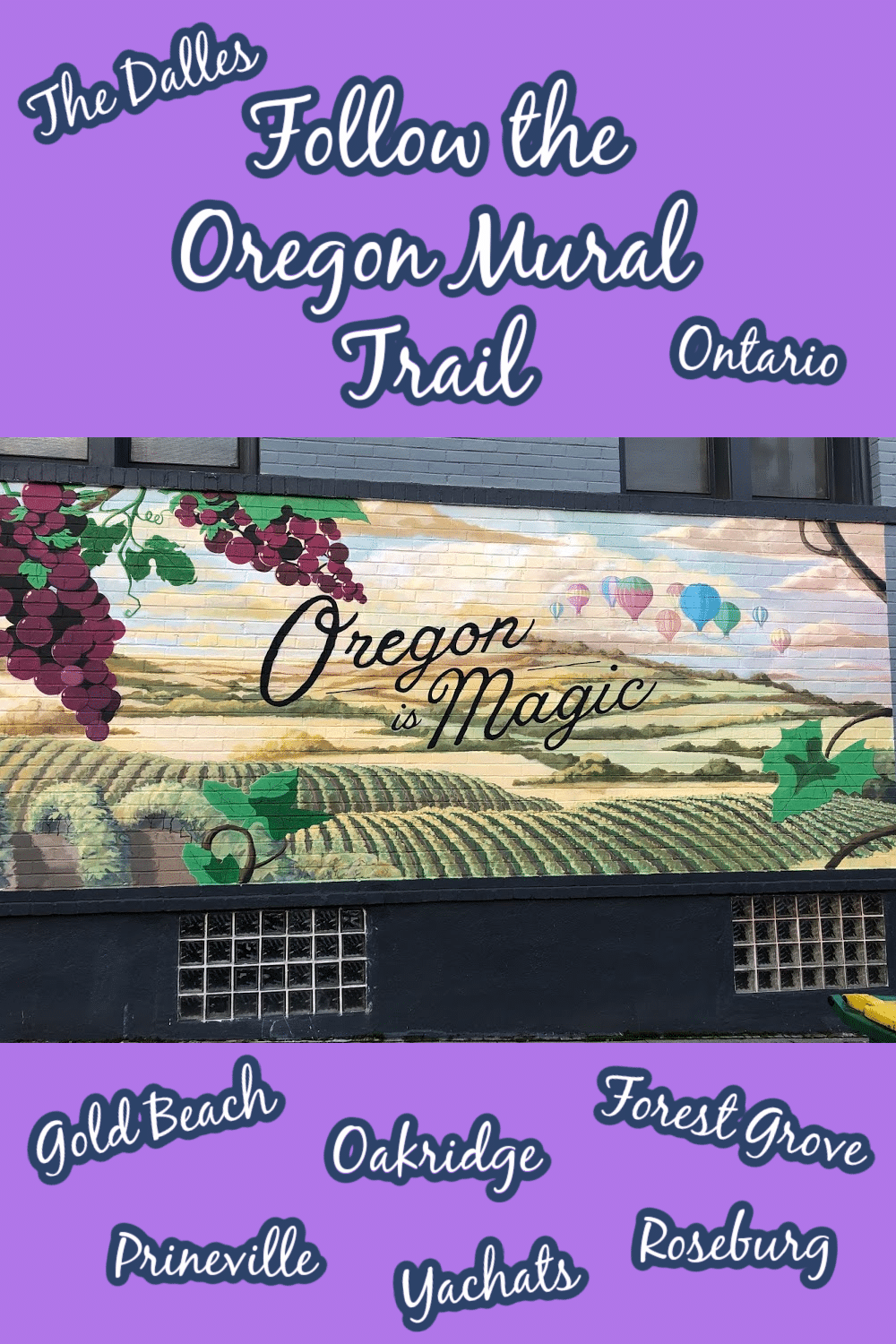 Treelined Streets of Forest Grove Oregon and the Oregon Mural Trail