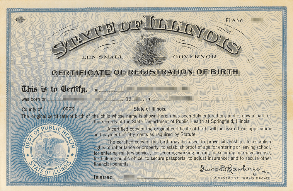 How Birth Certificate should be?