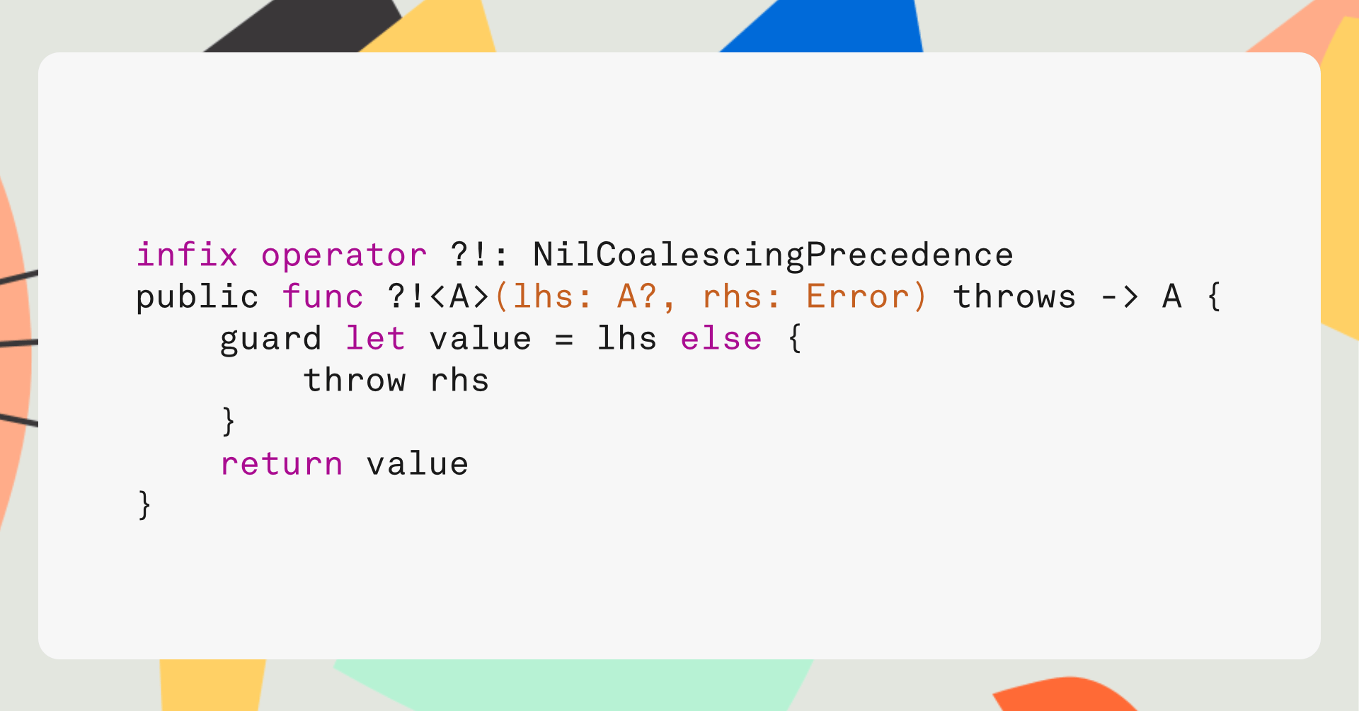 Swift Tip From Optionals to Errors · objc.io