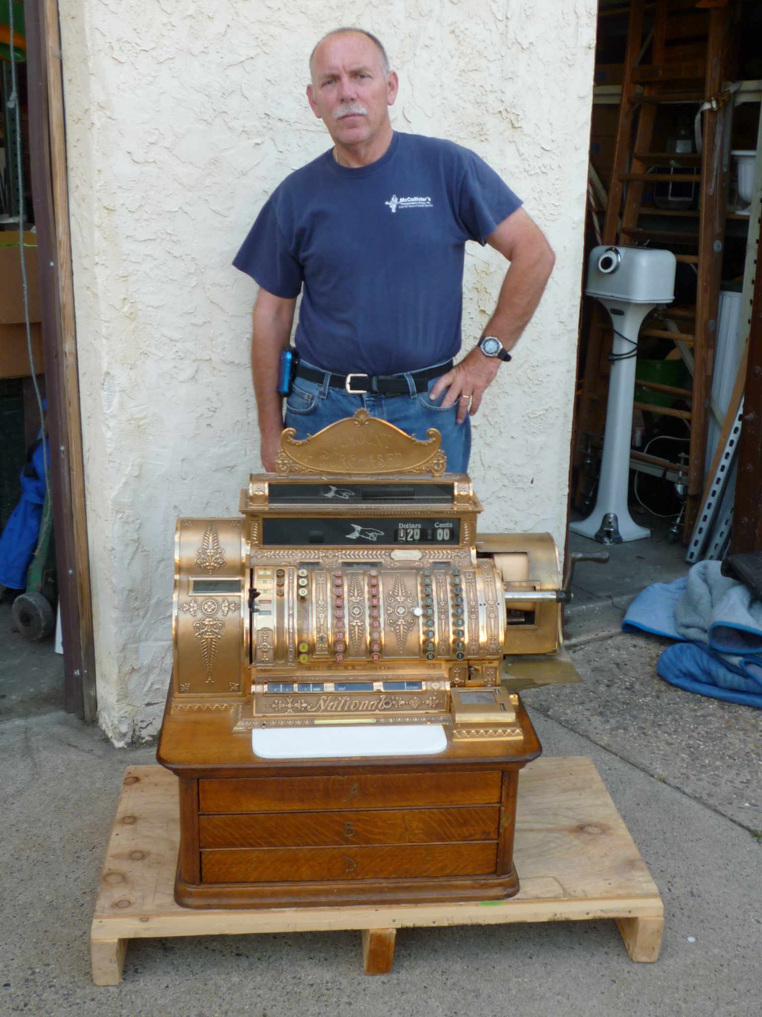 Antique Brass National Cash Register « Obnoxious Antiques