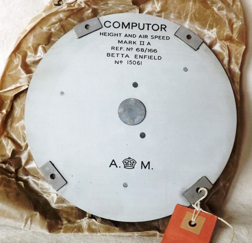 WW2 RAF Aircraft Navigation Computor Mk2A 6B/166 SPITFIRE BATTLE OF