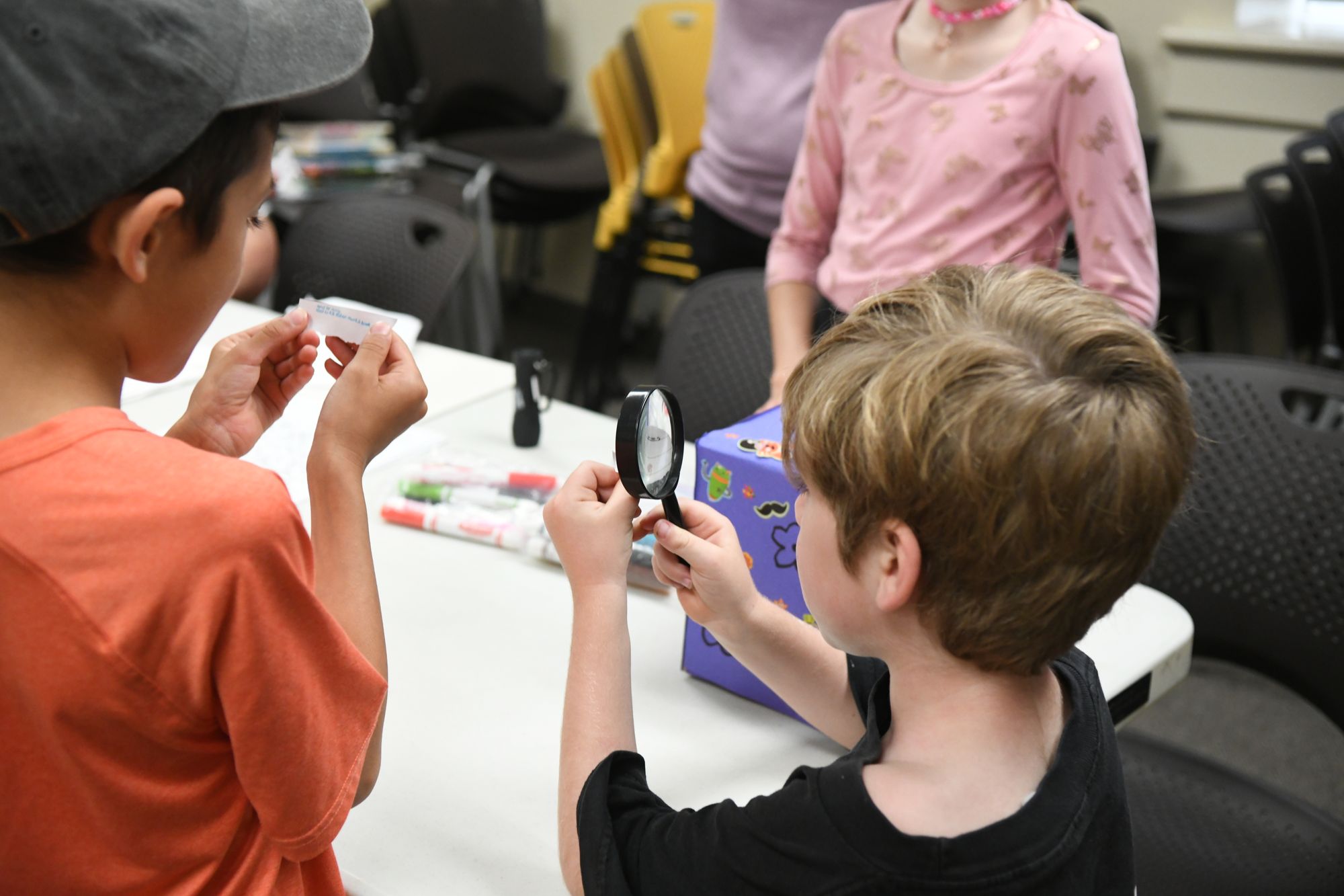 Kids help solve the mystery of the library’s missing mascot