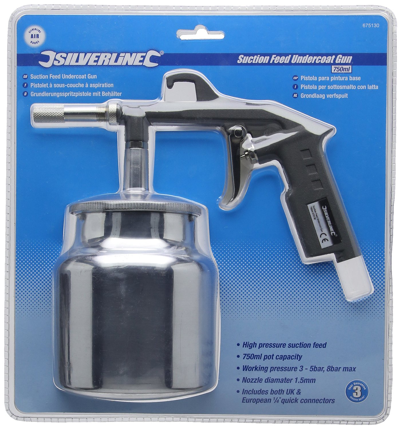 PISTOLET A SOUS COUCHE PAR ASPIRATION