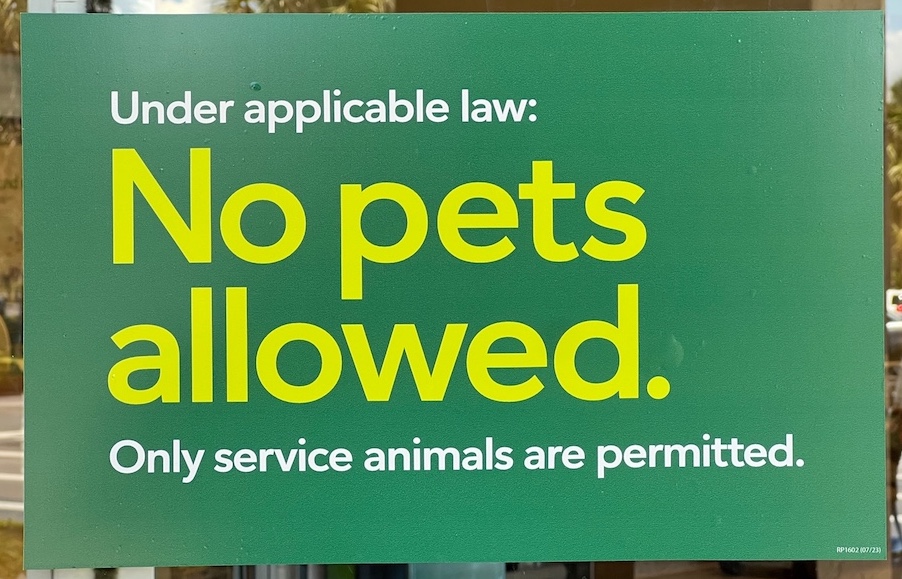 Should pets be allowed in stores?