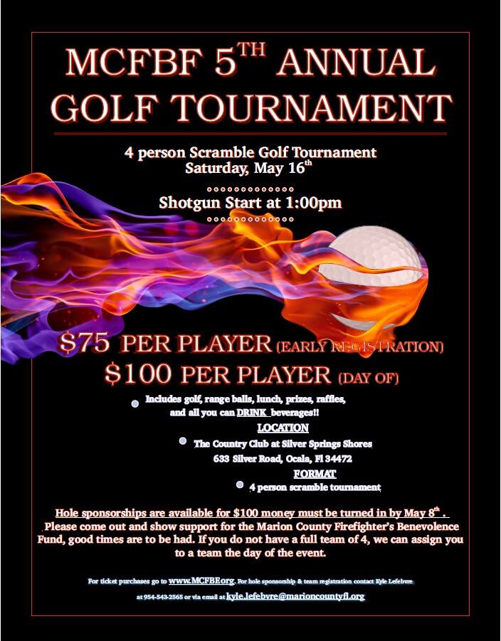 Ocala Post Marion County Firefighter Benevolent Fund charity event