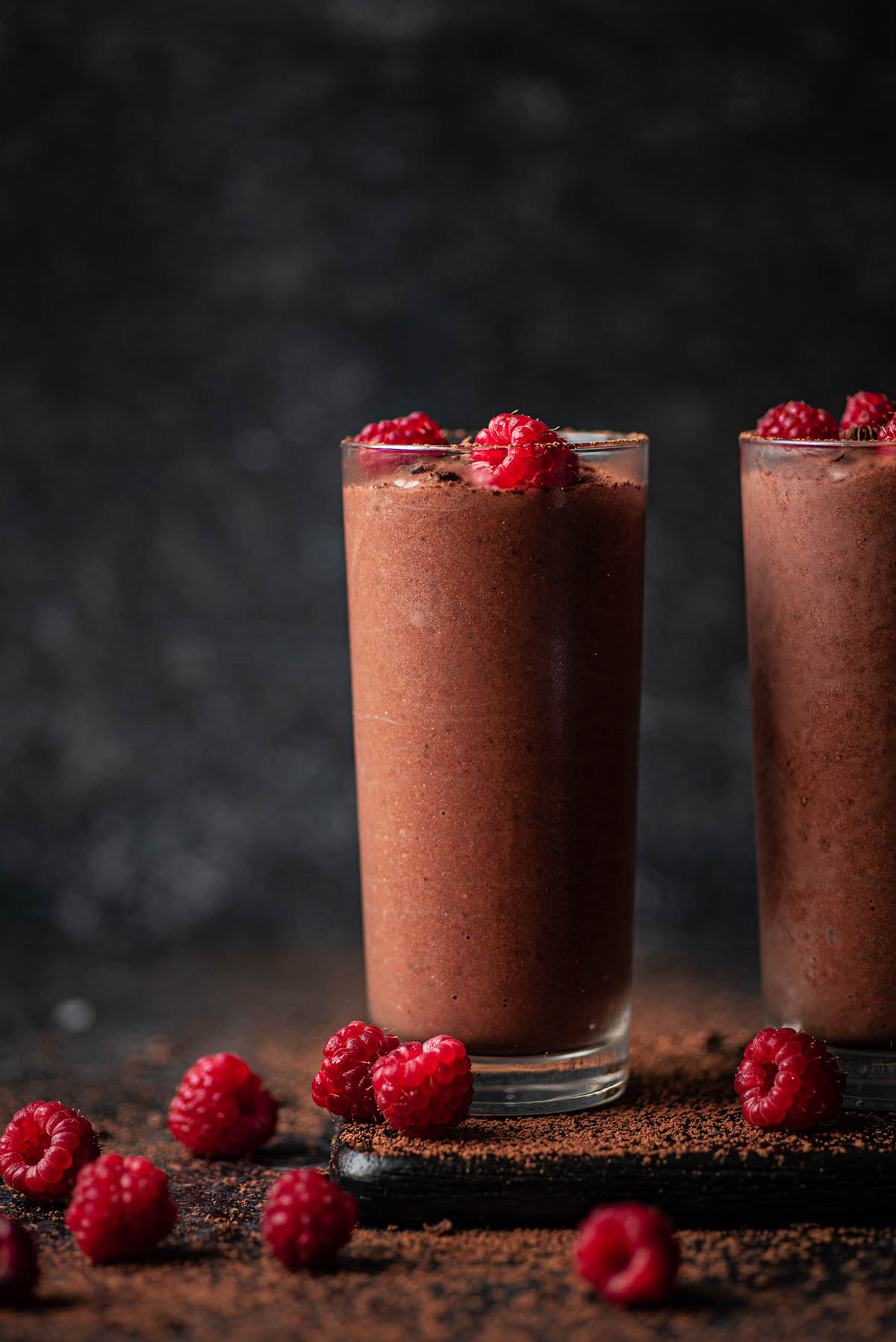 Dark Chocolate Raspberry Vegan Protein Shake Occasionally Eggs