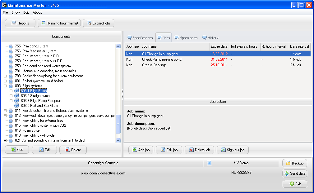 Ship planned maintenance system affordable and user friendly ship PMS