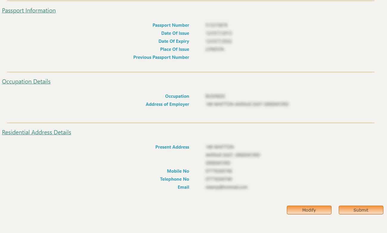 Procedures to complete Section A part 2 of OCI online