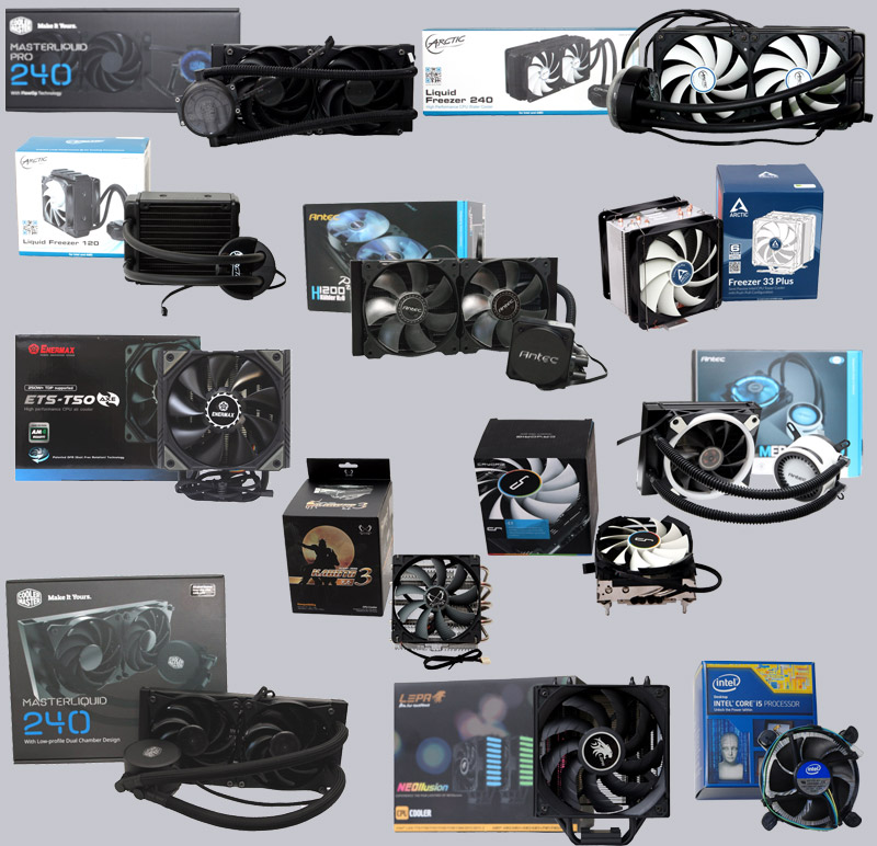 CPU Cooler Comparison 2018 Part 2