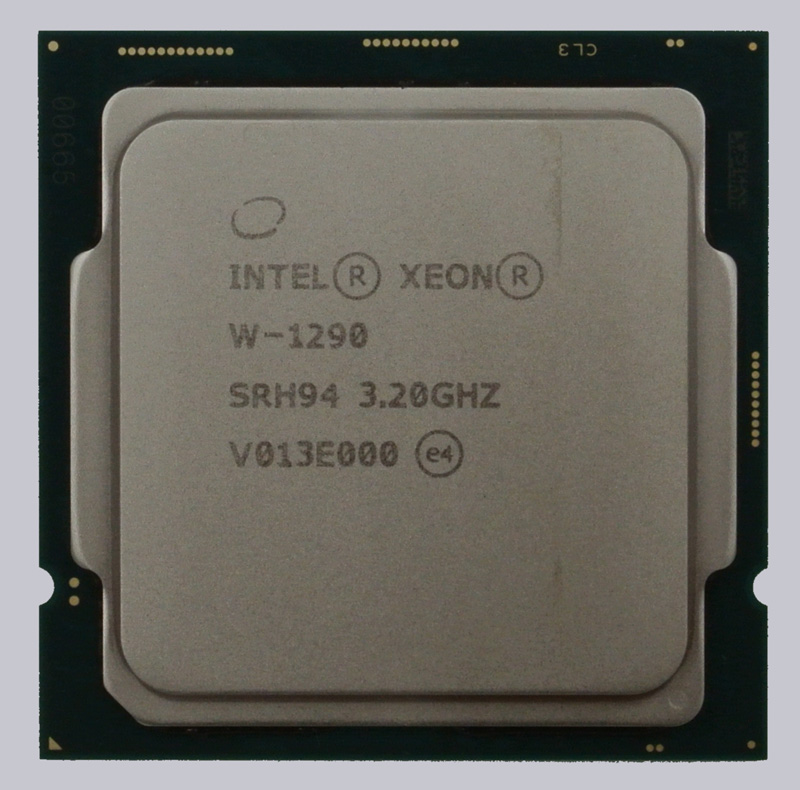 Intel Xeon W1290 Test Aufbau, Design und Features
