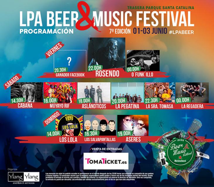 Programa del LPA Beer & Music Festival OCIO LAS PALMAS