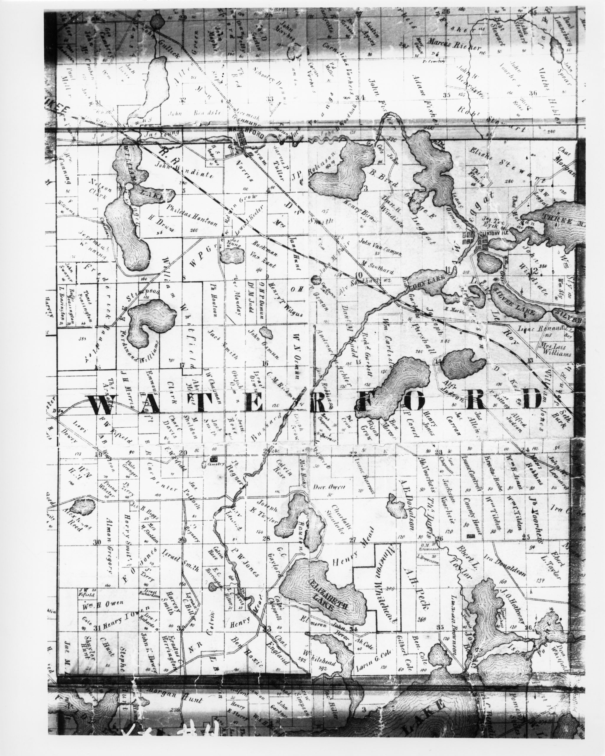Oakland County Plat Maps 1857 Oakland County Landowner Plat Maps F. Hess, Surveyor Oakland