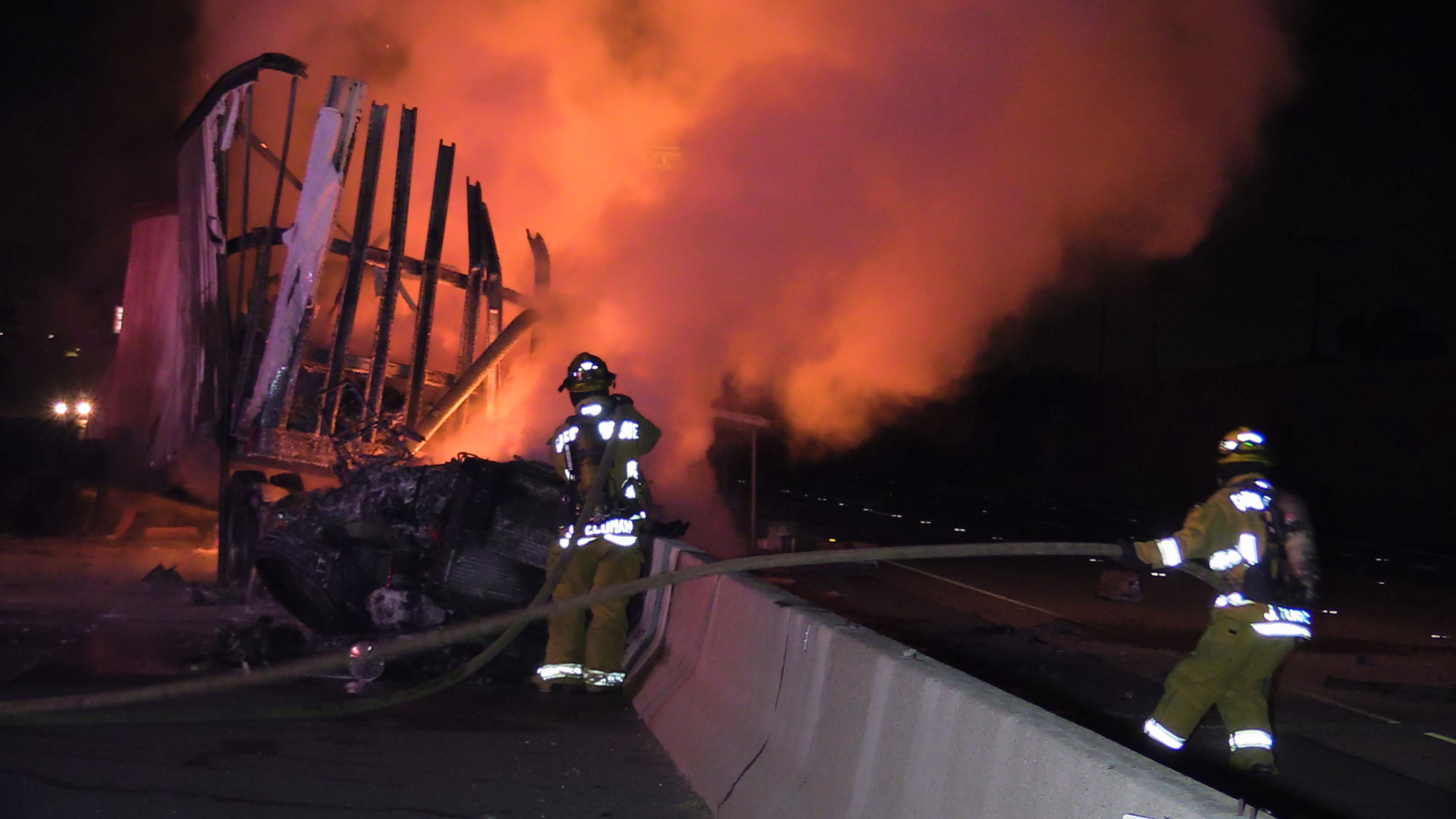 Duque Law Firm1 dead in fiery big rig crash on 22 Freeway in Garden