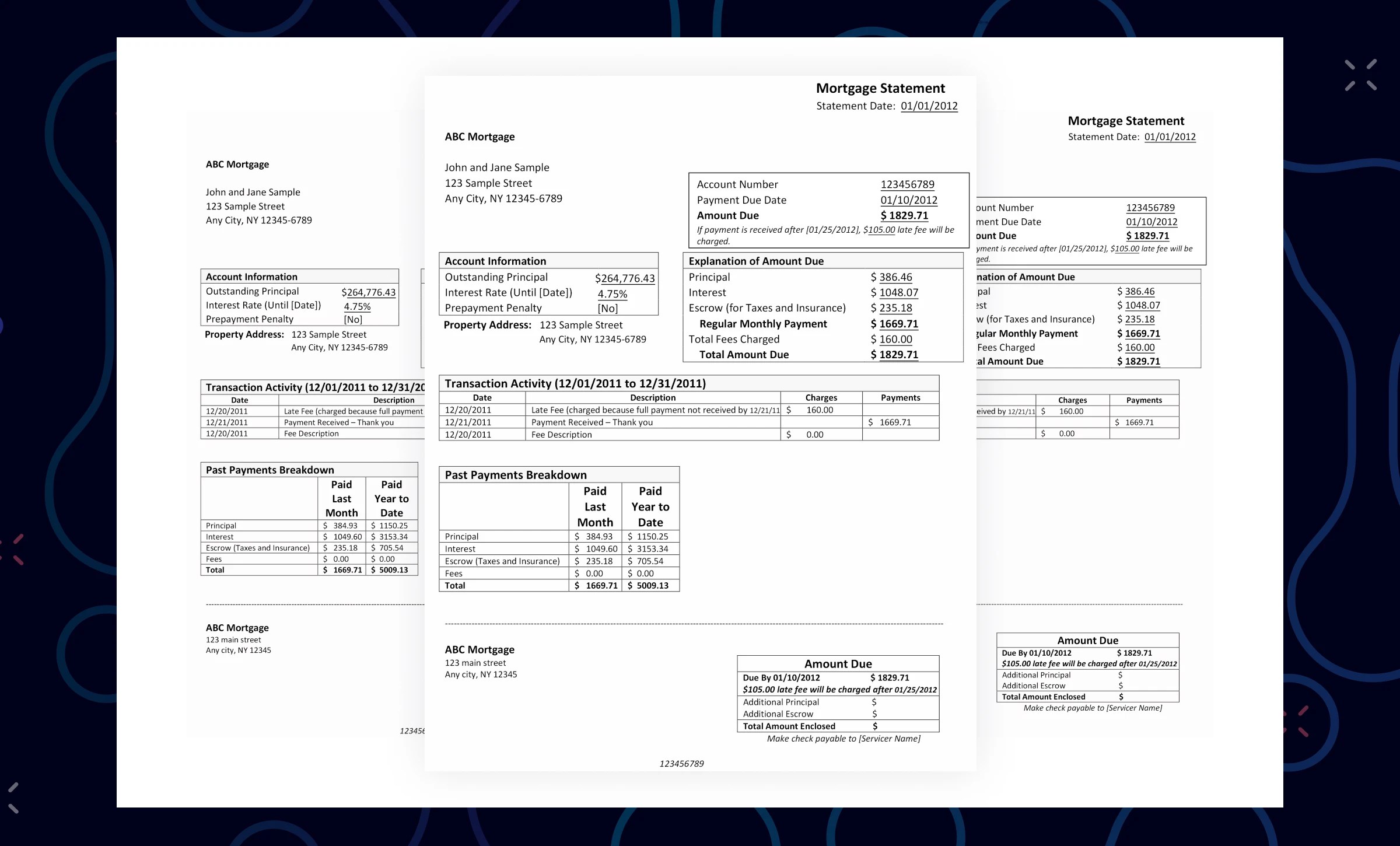 Mortgage Statement and Document Processing