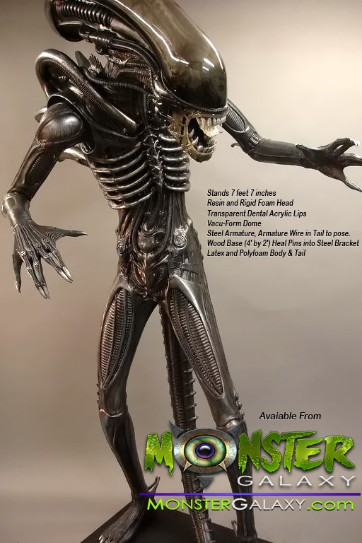 Lifesize Alien statue