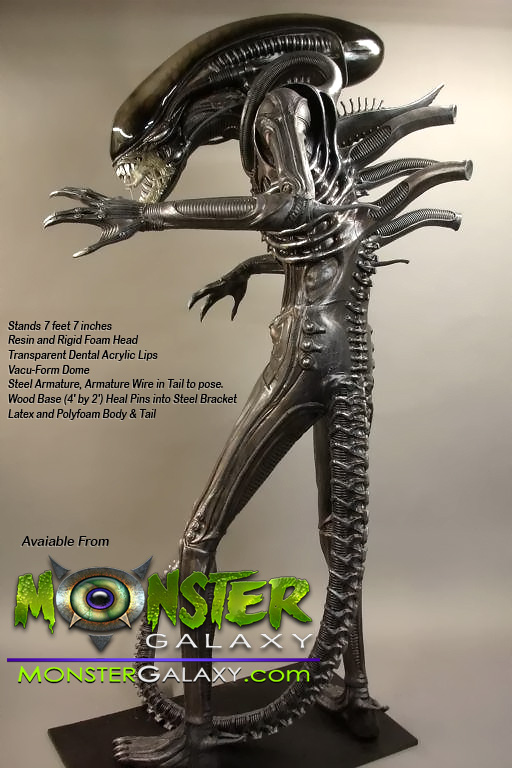 Lifesize Alien statue