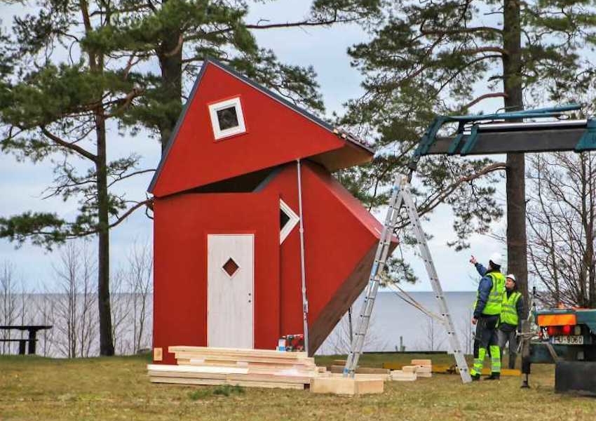 Origami Housing Foldable Tiny House Can Be Moved and Installed in