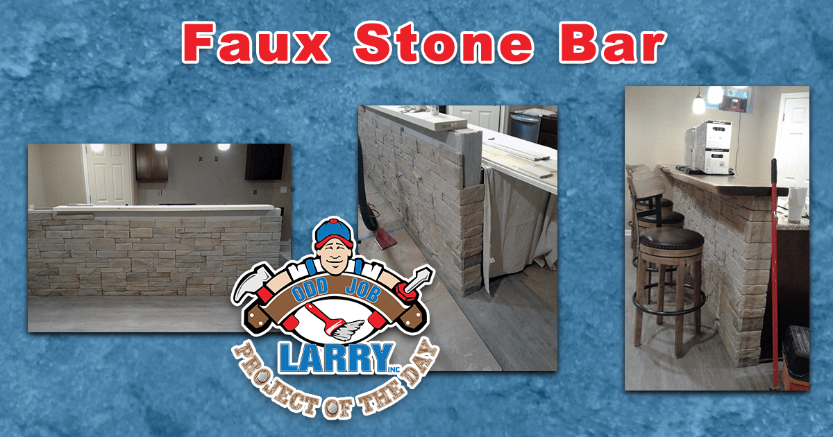 Faux Stone Bar/Breakfast Counter Installation Projects