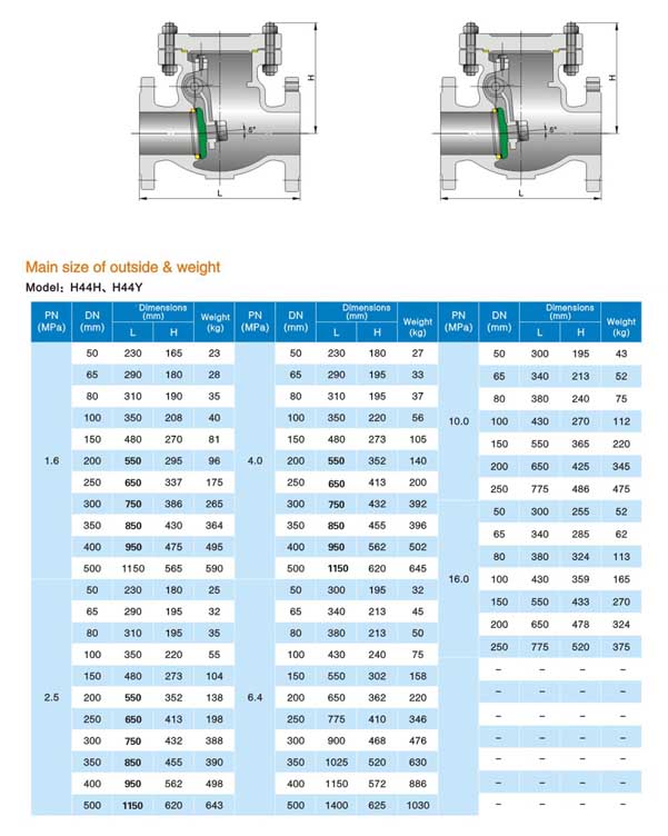 Swing check valve