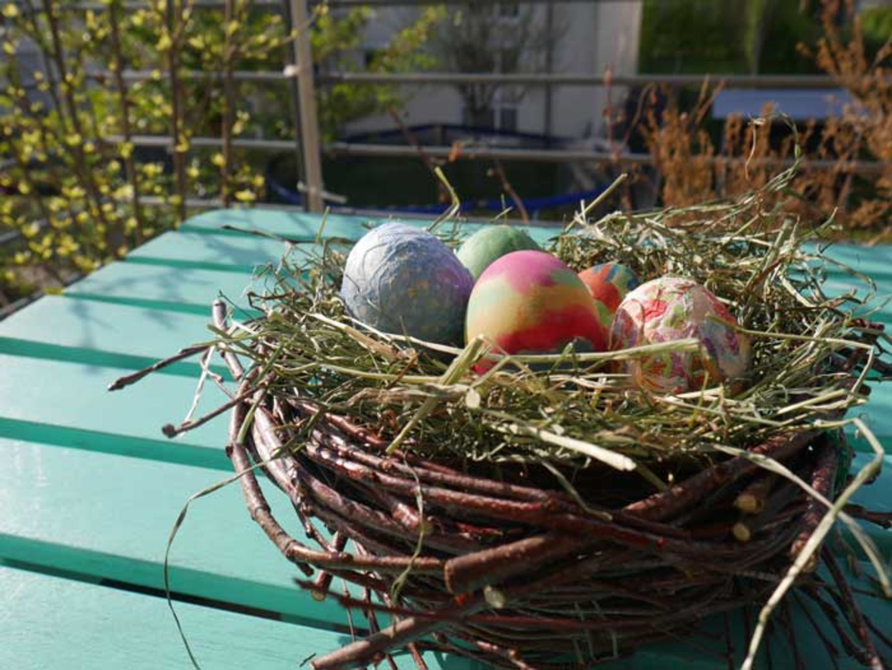 Basteln Ein Osternest aus Naturmaterialien ökoLeo Umwelt und