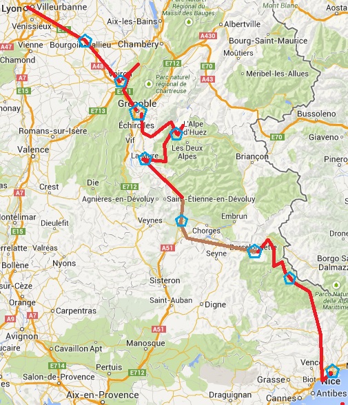 France 2013 Lyon to Nice