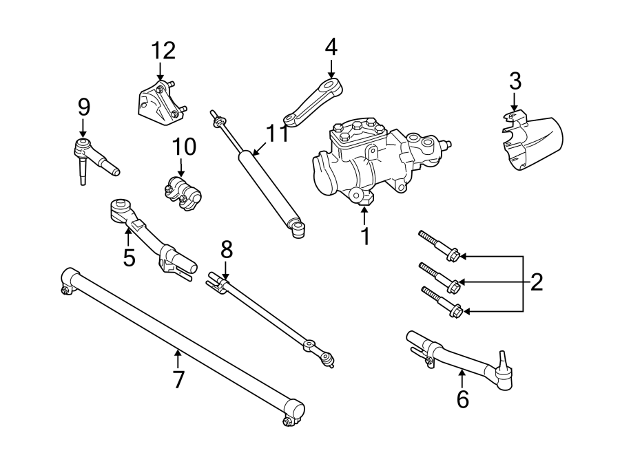 Ford F-250 Super Duty Steering Tie Rod End Adjusting Sleeve. Tube
