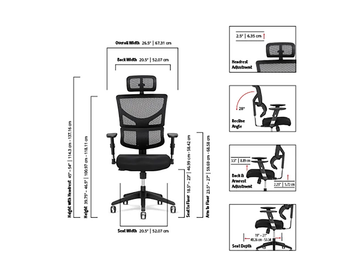 XBasic DVL Task Chair Collection Office Furniture Direct