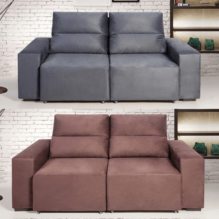 Sofá Retrátil e Reclinável 3 Lugares Camboriu Catarina Ofertinha