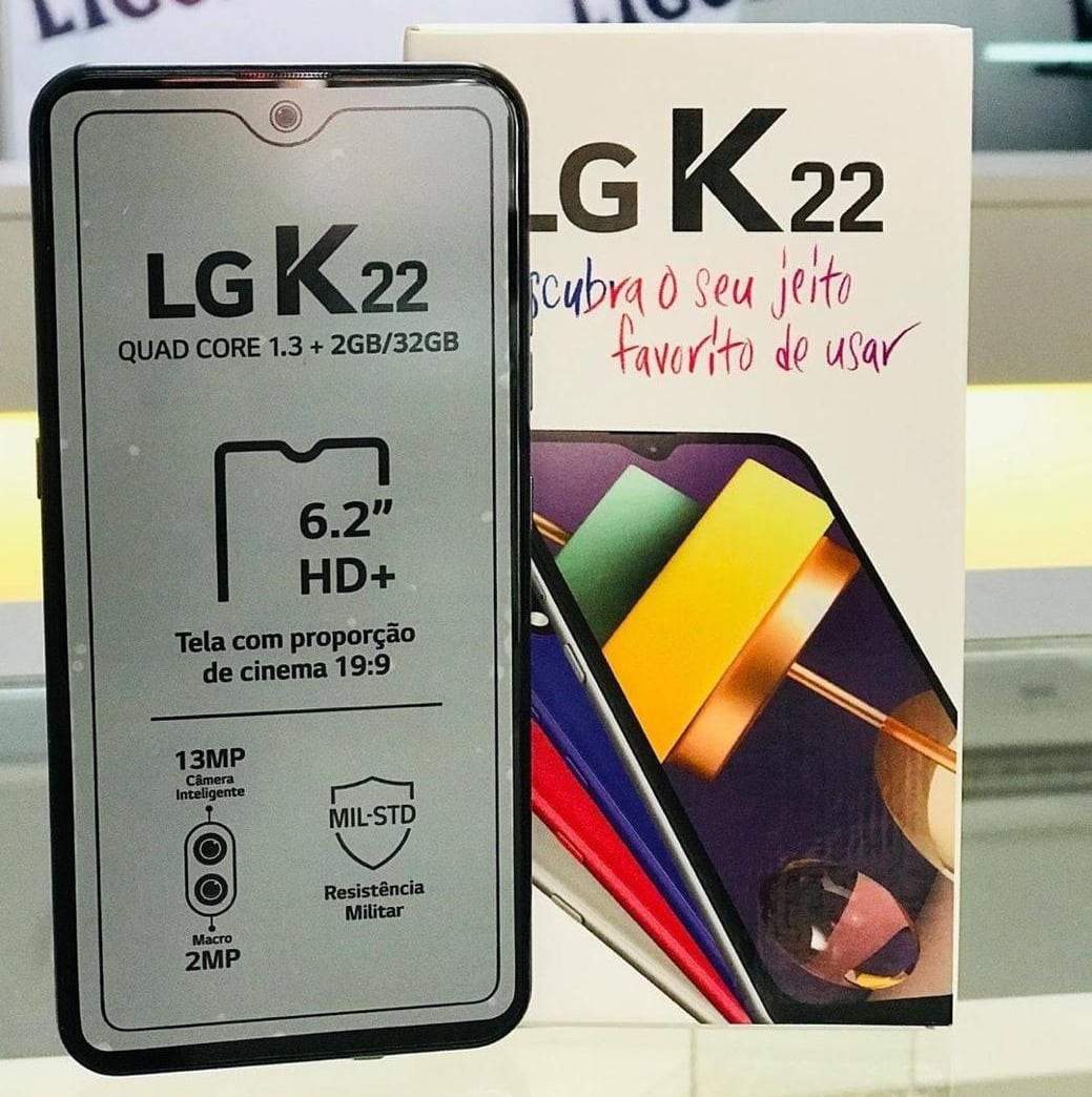 Smartphone LG K22, 2GB/32GB, Tela de 6, Câmera Dupla 13Mp+2Mp, Selfie