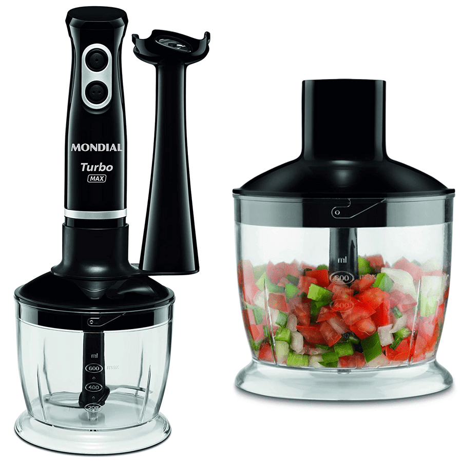 Mixer Turbo Max, 2 em 1 mixer e processador, 127V, Preto, Mondial