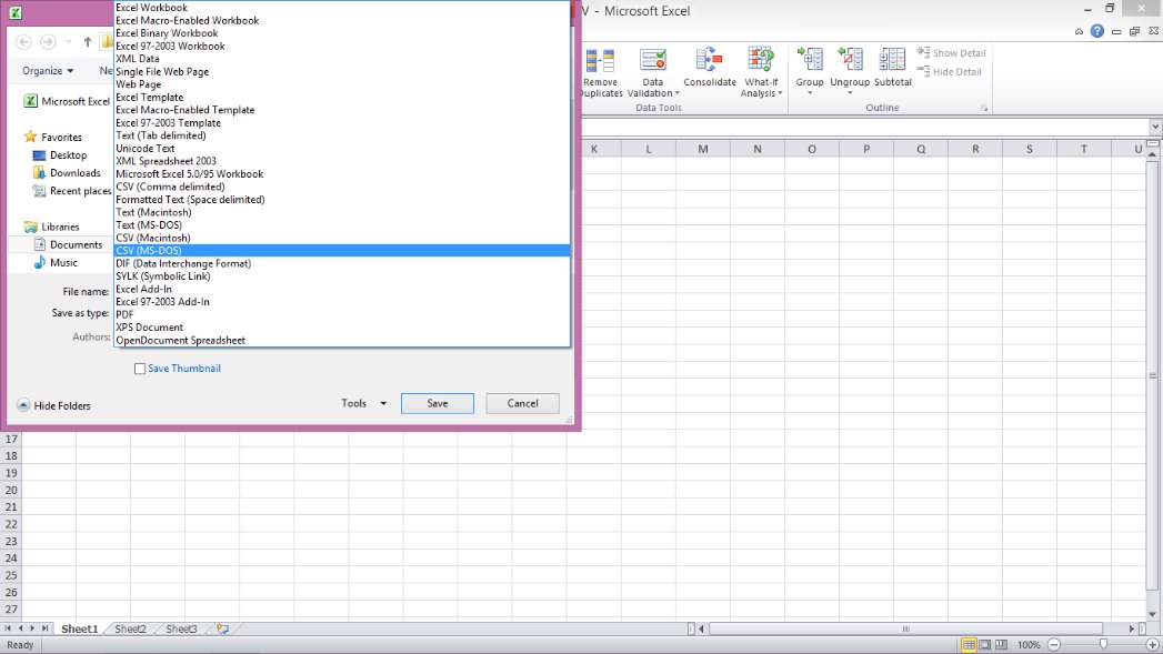 Convert Excel to CSV
