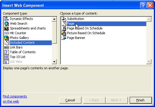 Using An Include Page In Microsoft Frontpage Office Articles