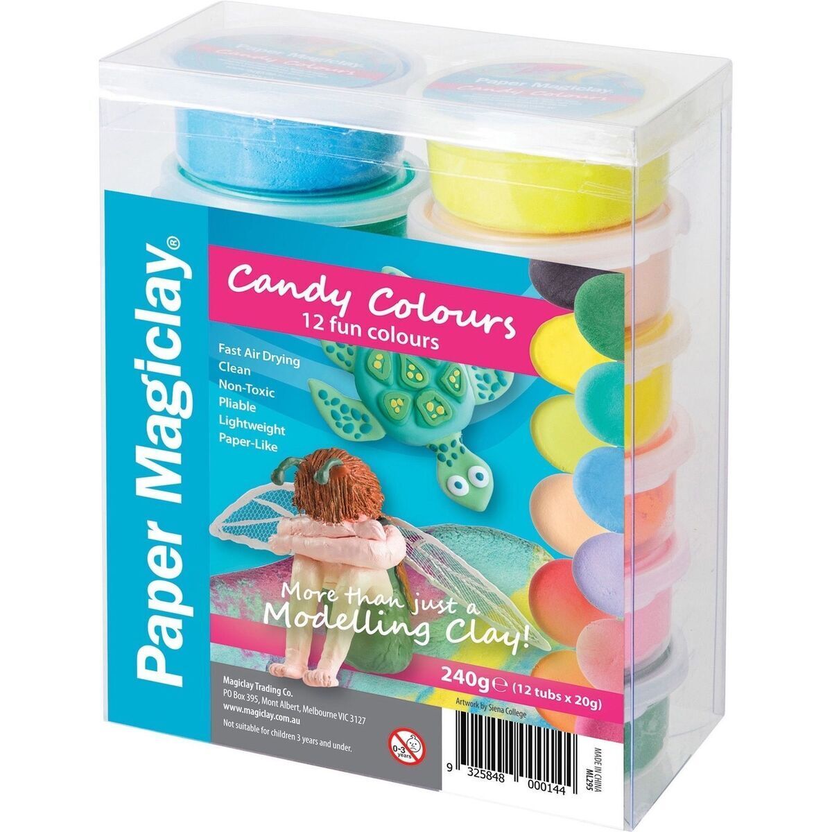 Zart Paper Magiclay Modelling Clay 240G Candy Colours