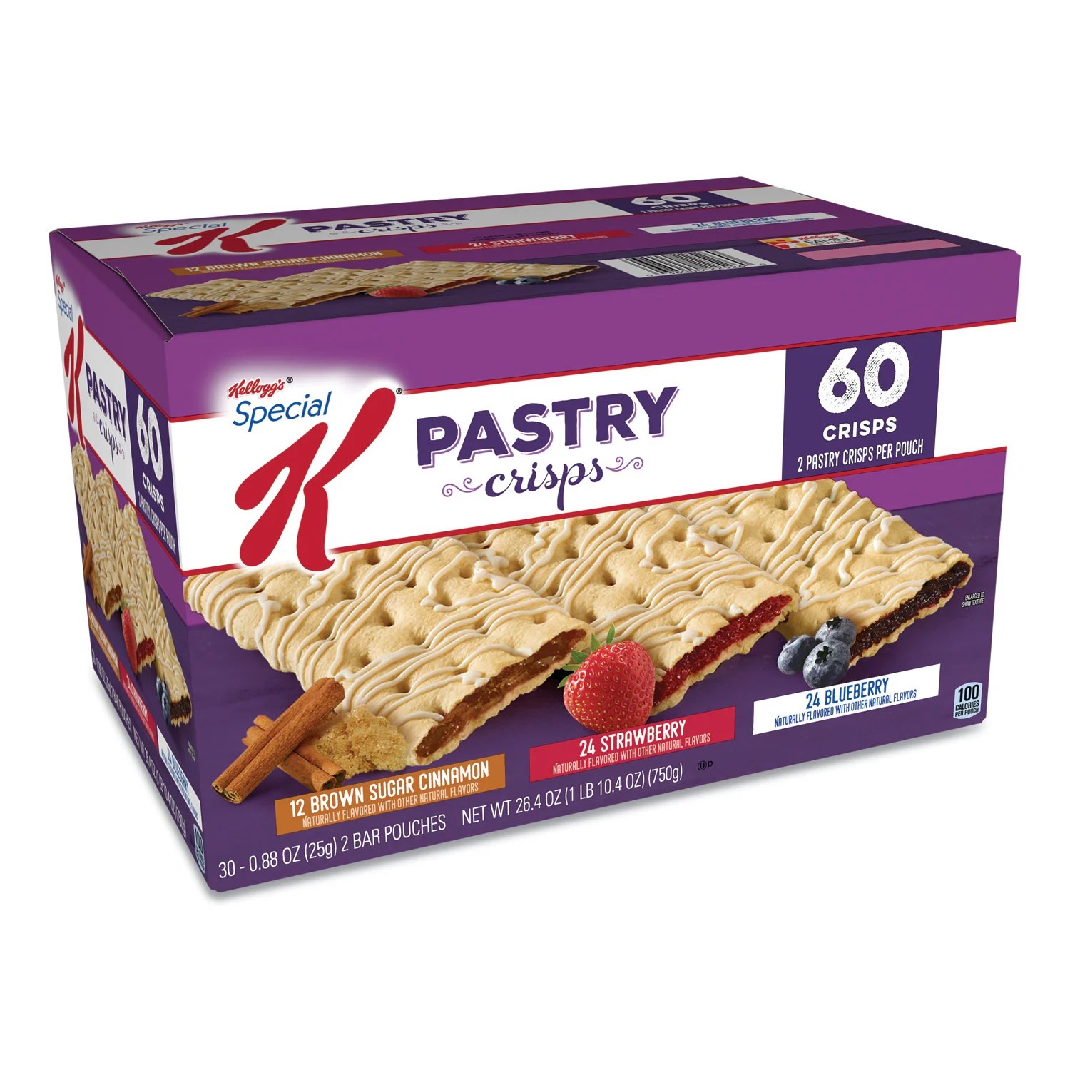 Kellogg's Special K Pastry Crisps, Blueberry; Brown Sugar Cinnamon