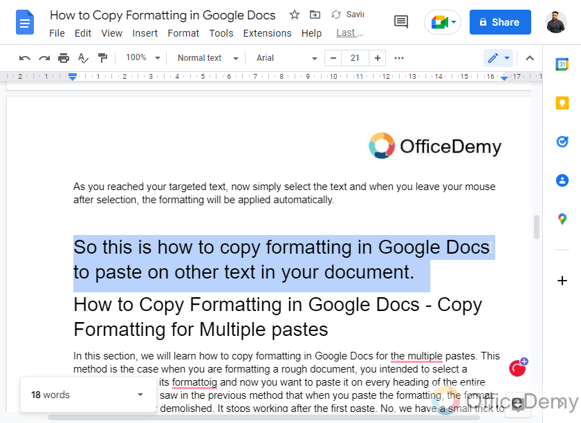 How to Copy Formatting in Google Docs Guide]