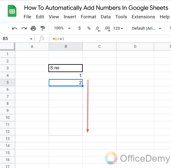 How to Automatically Add Numbers in Google Sheets
