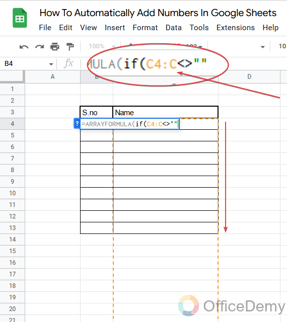 How to Automatically Add Numbers in Google Sheets