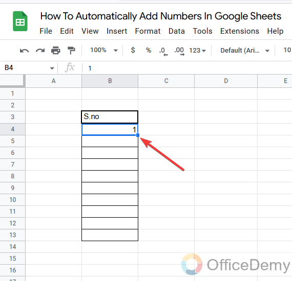 How to Automatically Add Numbers in Google Sheets