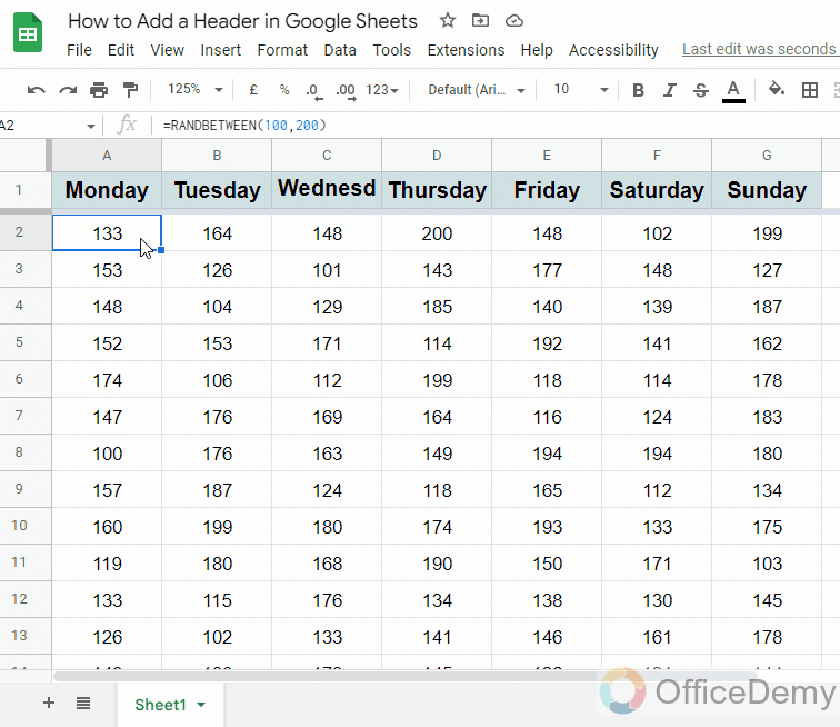 How to Add a Header in Google Sheets [3 Methods]
