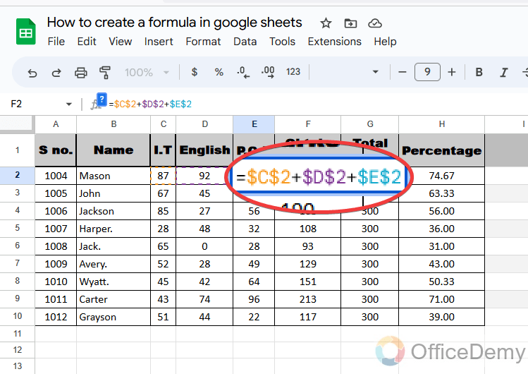 How to Create a Formula in Google Sheets Guide]