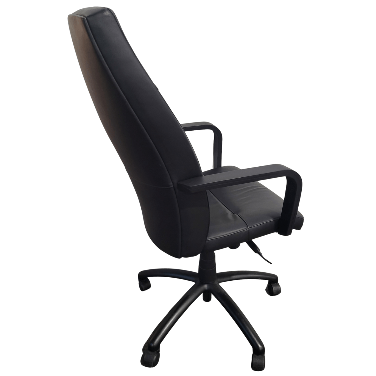Gunlock HighBack Black Vinyl Conference Chair Office Furniture Plus