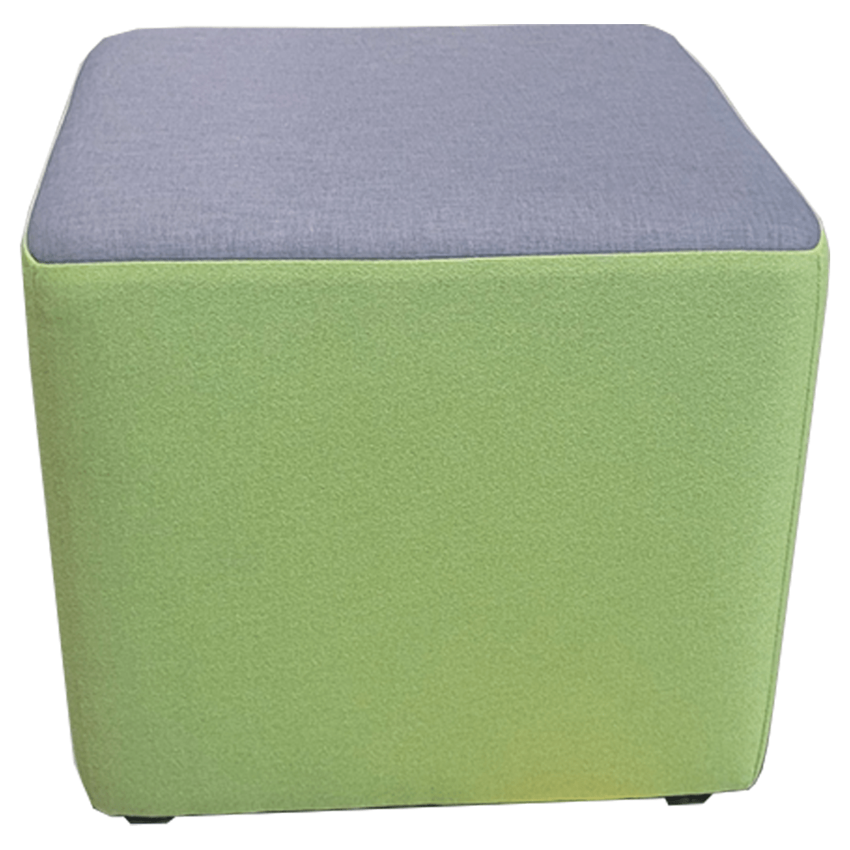 National TwoTone Ottoman Green/ Grey On Casters Office Furniture