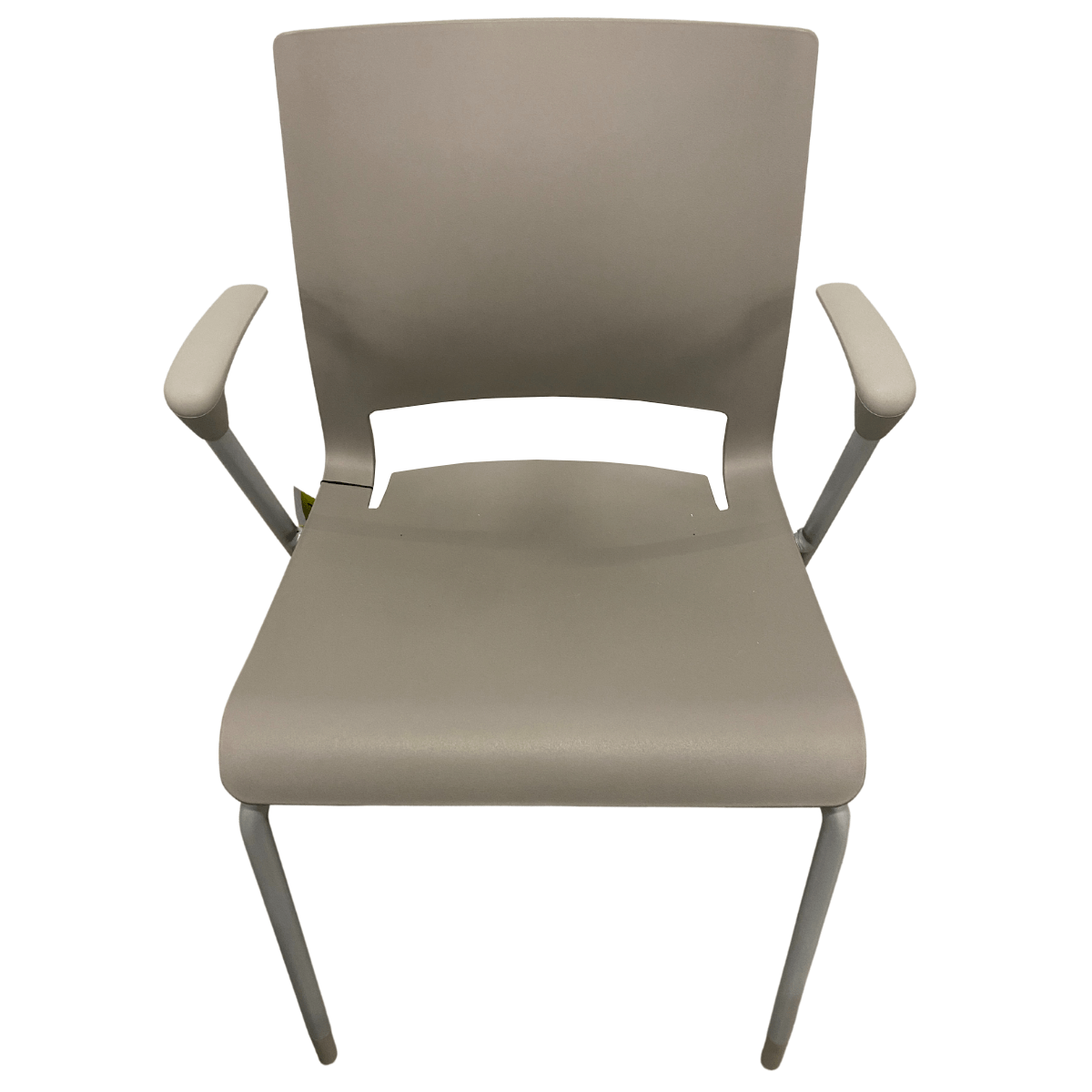 Sit On It Rio Series Multipurpose Stacking Chair W/ Arms In Grey